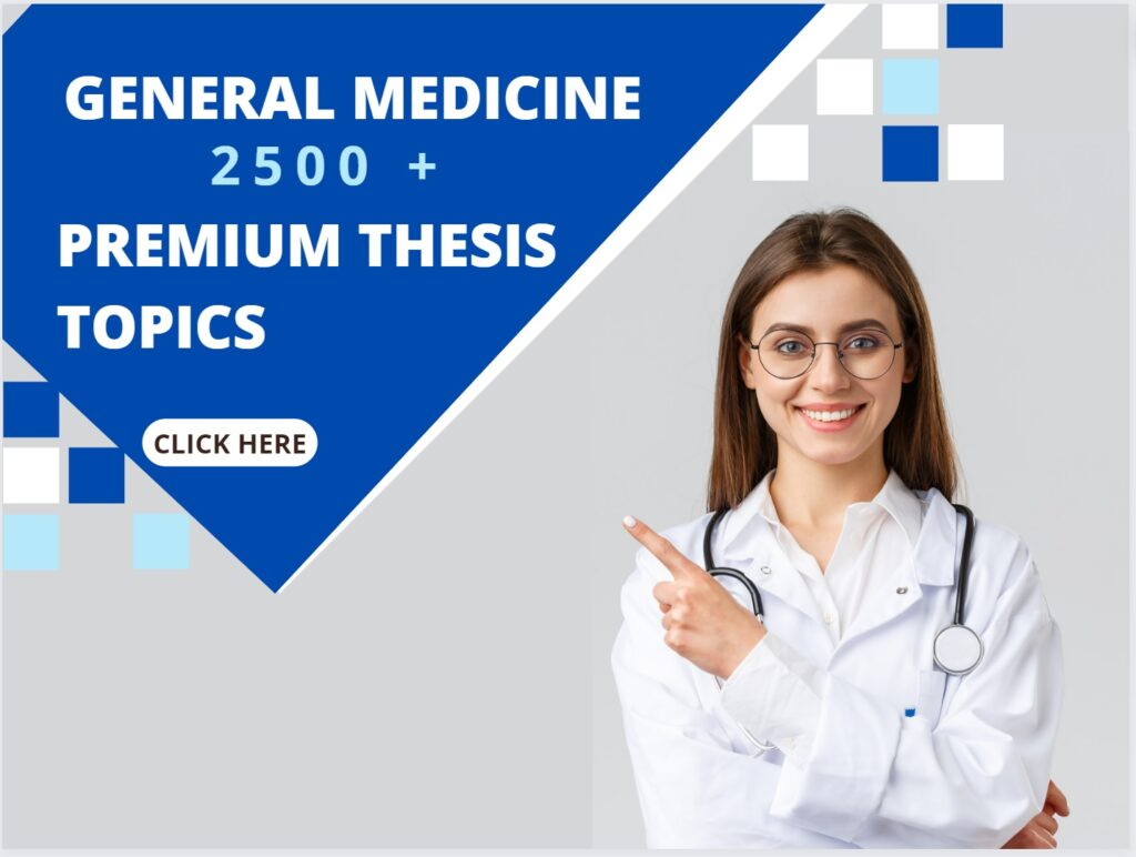 Medicine Thesis Topics