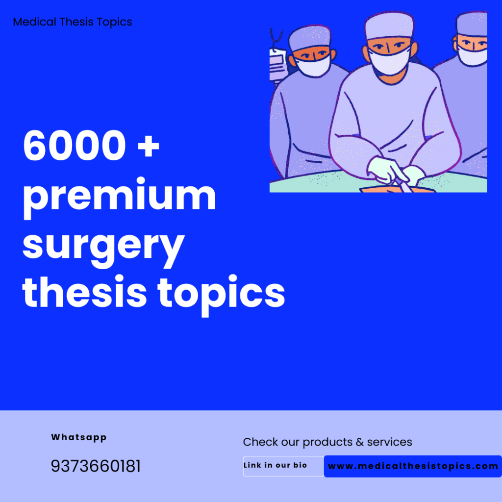 surgery thesis topics