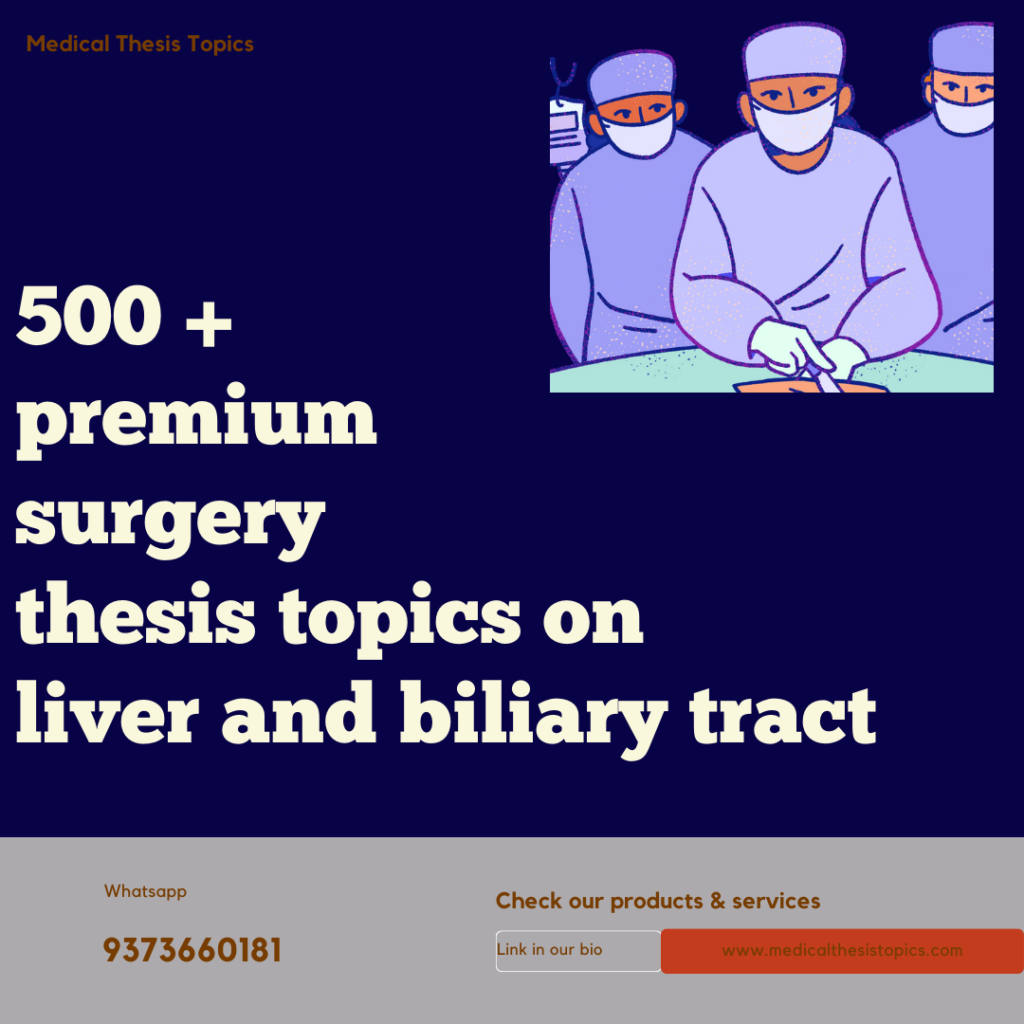 surgery thesis topics