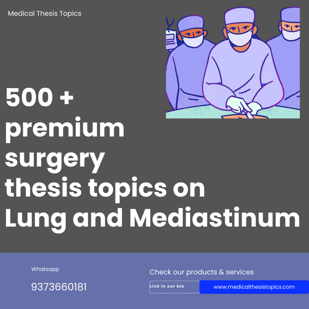 surgery thesis topics