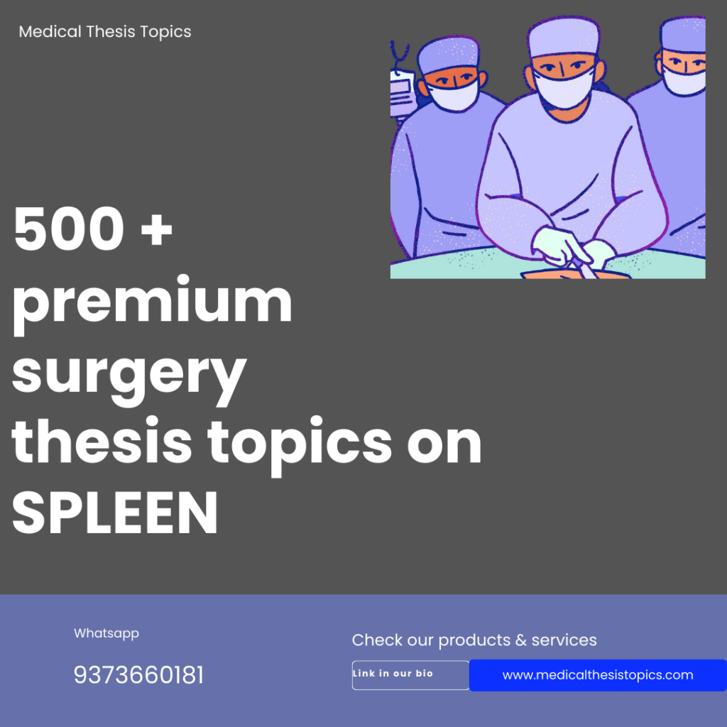 surgery thesis topics