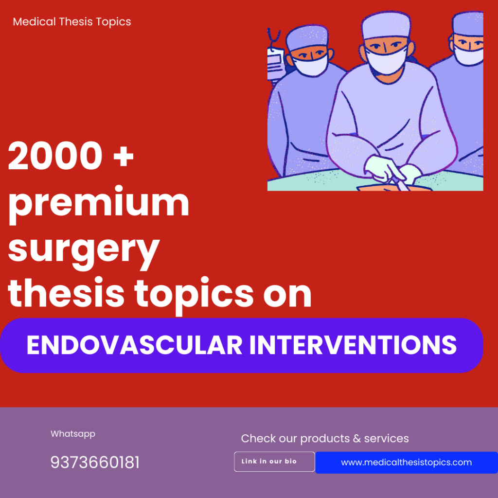 surgery thesis topics