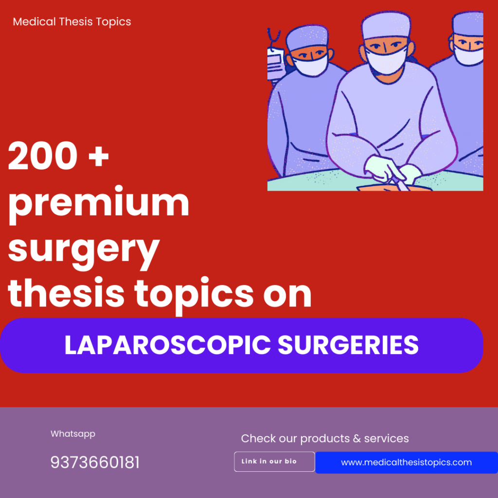 surgery thesis topics