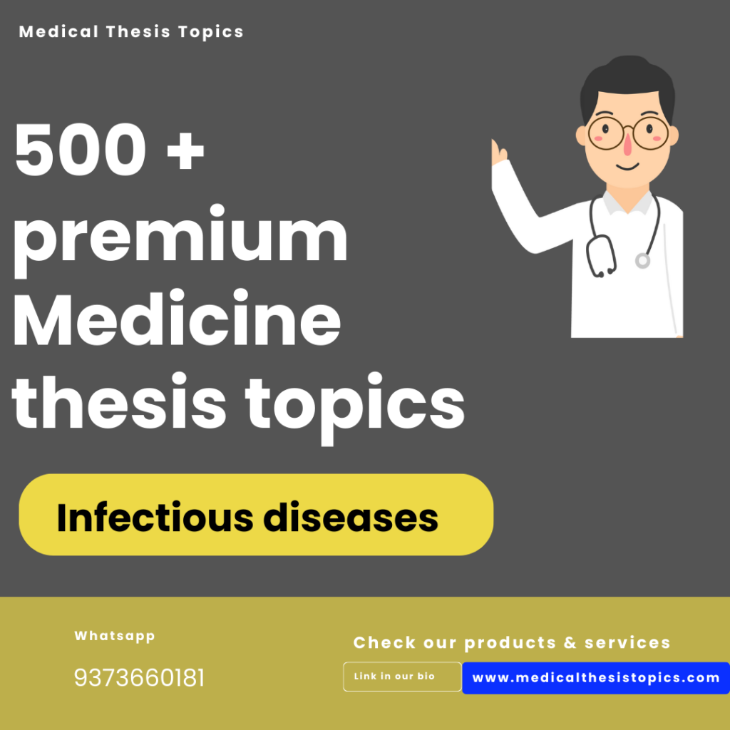 Medicine Thesis topics