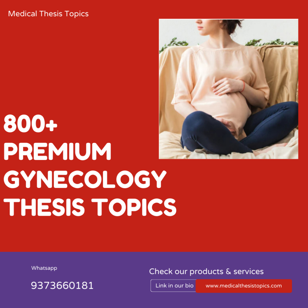 obstetrics and gynecology thesis topics