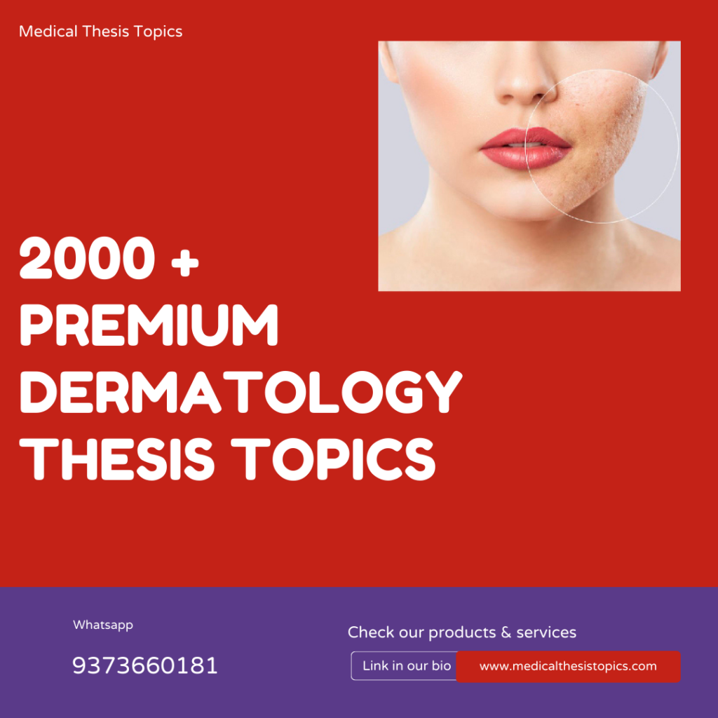 dermatology thesis topics