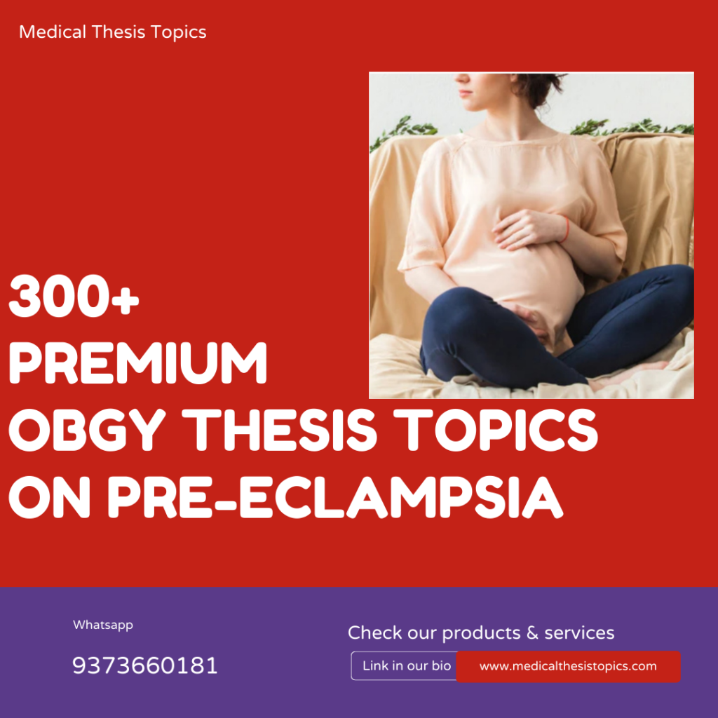 obstetrics and gynecology thesis topics