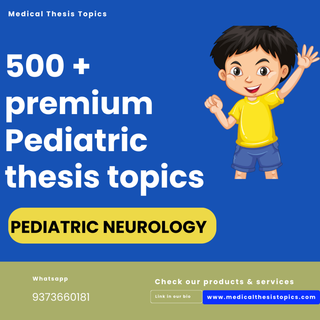 pediatric thesis topics