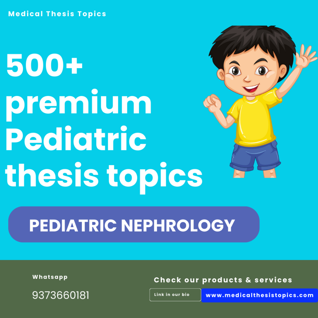 pediatric thesis topics