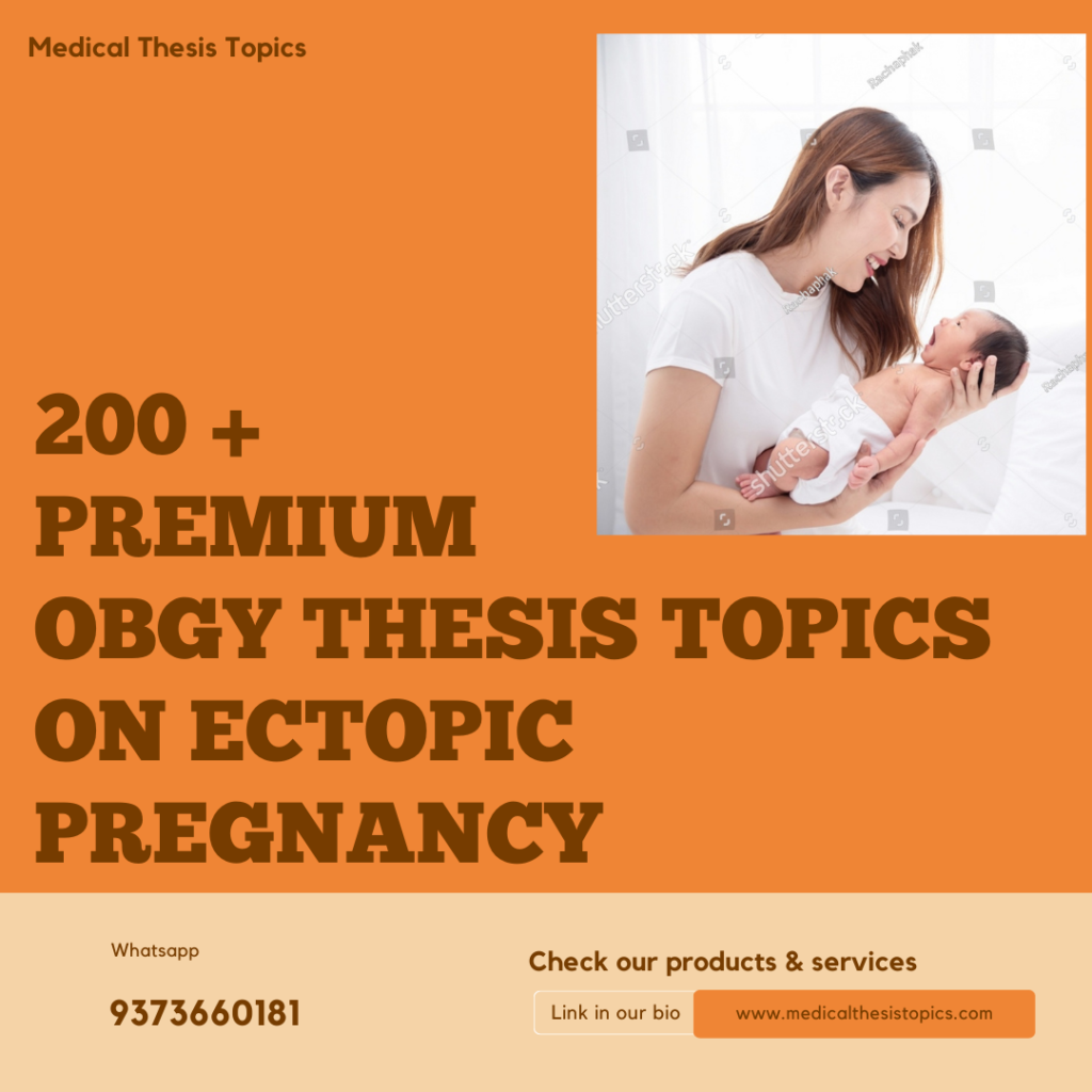 obstetrics and gynecology thesis topics