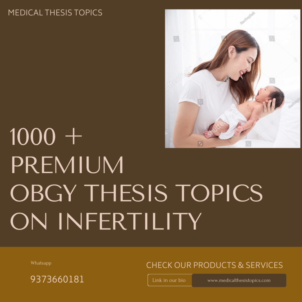 obstetrics and gynecology thesis topics