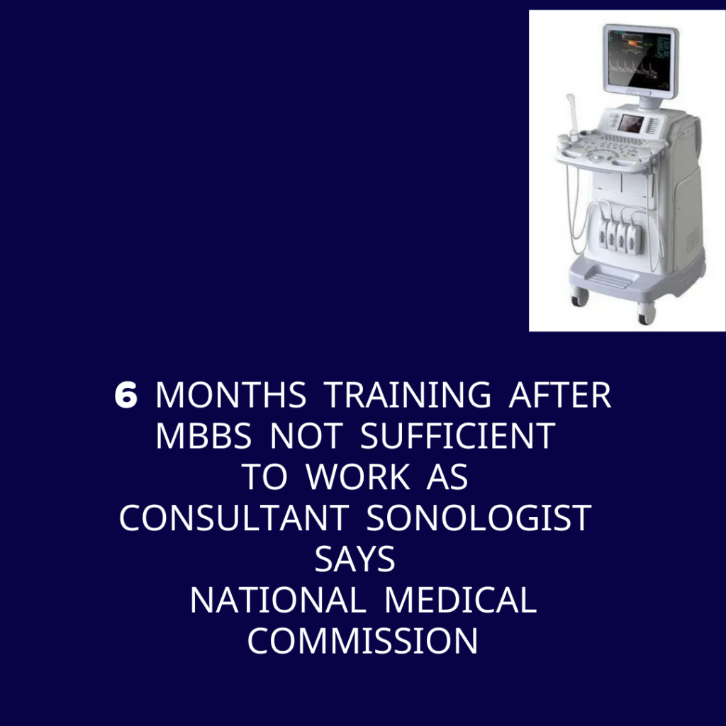 6 months training-not sufficient for sonologist