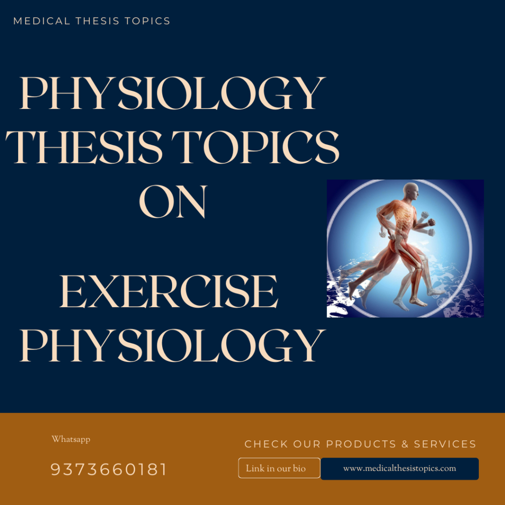 exercise physiology thesis topics