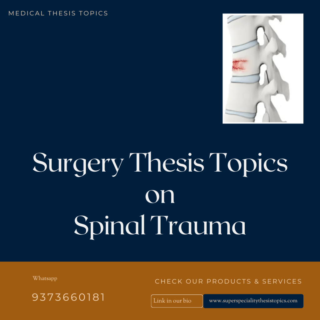 spinal injury thesis topics